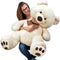Monzana Pluche - Knuffelbeer - 100cm staand - Creme