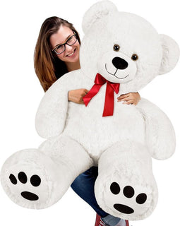 Monzana Pluche - Knuffelbeer - 100cm - Wit
