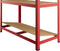 Monzana Stellingkast Metaal - incl. 5 MDF planken - tot 875kg – Rood