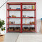 Monzana Stellingkast Metaal - incl. 5 MDF planken - tot 875kg – Rood