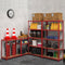 Monzana Stellingkast Metaal - incl. 5 MDF planken - tot 875kg – Rood