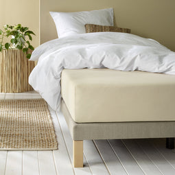 Moodit Hoeslaken, Alina Sand - 140 x 200 x 30 cm - Katoen Jersey