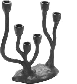 moods collection kandelaar - 6 kaarsen - aluminium - large