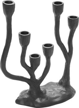 moods collection kandelaar - 6 kaarsen - aluminium - small
