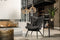 moods collection plantenstandaard antique - goud & zwart - set van 2