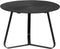 moods collection salontafel ribbel - zwart - ø 59 cm