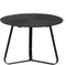 moods collection salontafel ribbel - zwart - ø 59 cm