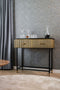 moods collection sidetable - goud & marmer - 2 lades