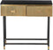 moods collection sidetable - goud & marmer - 2 lades