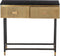 moods collection sidetable - goud & marmer - 2 lades
