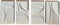 moods collection wandkast – kunst – wit – set van 4