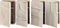 moods collection wandkast – kunst – wit – set van 4