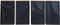 moods collection wandkast - kunst - zwart - set van 4