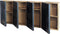 moods collection wandkast - kunst - zwart - set van 4