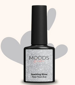 Moods Gellac 504 Sparkling Silver - Glitter Zilver - 15ML