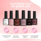 Moods Gellac 6-delige Set - Gel Nagellak - 8ML - Coffee Nude Edition - Gellac - Nagels - Gellak Starterspakket - Nude Kleuren