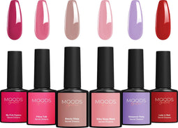 Moods Gellac 6-delige Set - Gel Nagellak - 8ML - Secret Dreams - Gellac - Nagels - Gellak Starterspakket - Chique Kleuren