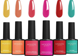 Moods Gellac 6-delige Set - Gel Nagellak - 8ML - Take me to the Candyshop Edition - Gellac - Nagels - Gellak Starterspakket - Zomerse Kleuren