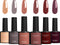 Moods Gellac 6-delige Set - Gel Nagellak - Donkere Nude Kleuren- 8ML - Day in Paris - Gellac - Nagels - Gellak Starterspakket - Caramel Kleuren