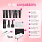Moods Gellac - Luxe Polygel Set - Polygel Nagels Starterspakket - Inclusief UV LED lamp - 6 Kleuren - Grey Nude