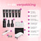 Moods Gellac - Luxe Polygel Set - Polygel Nagels Starterspakket - Inclusief UV LED lamp - 6 Kleuren - Nude Roze