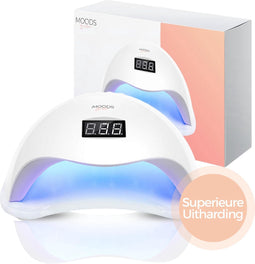 Moods Gellac - Professionele Nagellamp- UV Lamp Gelnagels - Gellak Lamp - Nageldroger - Bedienbaar met Knoppen - Krachtige LED Lamp - Wit