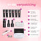 MoodsGellac Luxe Polygel Kit - Polygel Nagels Starterspakket - Inclusief UV LED lamp - 6 Kleuren - Nude Roze