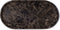 Mooisa Bruin Marmer Dark Emperador Onderzetter Plateau Dienblad Tray Ovaal 30x15cm