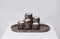Mooisa Bruin Marmer Dark Emperador Onderzetter Plateau Dienblad Tray Ovaal 30x15cm