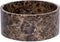 Mooisa Fruit Schaal Rond Bruin Marmer Dark Emperador Ø24 cm