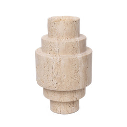 Mooisa Mooisa Travertine Agano Vaas L
