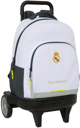 Real Madrid C.F. - Schoolrugzak - Ergonomische bekleding - Wit 33 x 45 x 22 cm