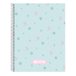 Moos Boek Over Ringen Moos Garden Turkoois A4 120 Lakens