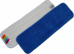 Mop microvezel 44 cm blauw met Velcro en kleurcodering