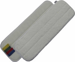 Mop microvezel 44 cm wit met Velcro en kleurcodering