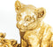HV Gouden Leeuw met baby - 30,5x11x27cm