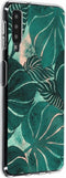 Hoesje Siliconen Geschikt voor Samsung Galaxy A7 (2018) - Design Backcover siliconen - Meerkleurig / Monstera