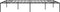 vidaXL - Bedframe - metaal - zwart - 140x190 - cm
