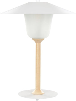 MOPPY - Tafellamp - Wit - Eikenhout
