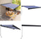 vidaXL - Luifel - handmatig - 500x300 cm - blauw en wit