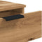 vidaXL - Wandtafel - 90x36x75 - cm - bewerkt - hout - artisanaal - eikenkleurig