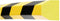 Moravia 422.23.025 Stootbescherming voor oppervlakken geel-zwart zelfklevend 1.000 mm (l x b x h) 1000 x 35 x 40 mm