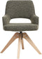 MORAVIA - Eetkamerstoel - Groen - Bouclé