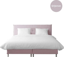 Mörgenn Boxspring Pollux - Complete boxspringset - Pocketvering - Grijsroze - 180x200