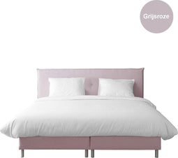 Mörgenn Boxspring Pollux - Complete boxspringset - Pocketvering - Grijsroze - 140x200