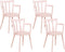 MORILL - Stoel set van 4 - Roze - Kunststof