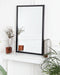 MORLAIX - Wandspiegel - Zwart - Synthetisch materiaal