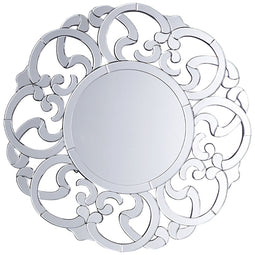 MORNAIX - Wandspiegel - Zilver - MDF