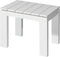 Morris side table 50x40 cm alu white