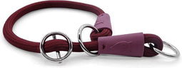 Morso - Half Slip Halsband Hond Soft Rope Gerecycled Plum Paars